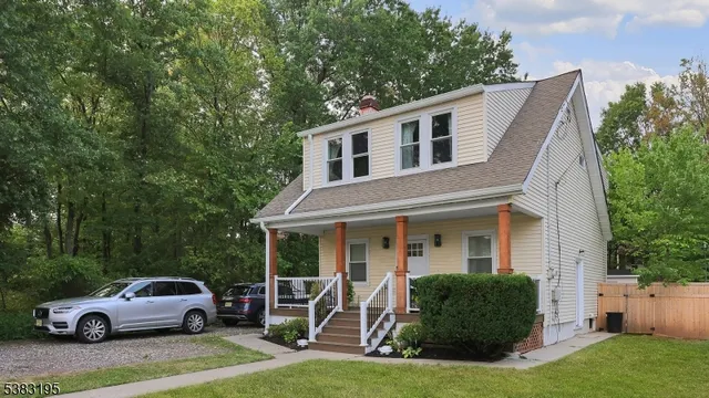a house view with a garden space
