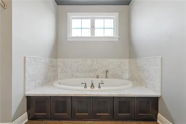 a bathroom with a sink and a vanity
