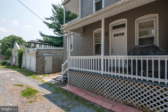 a front view of a house with entertaining space