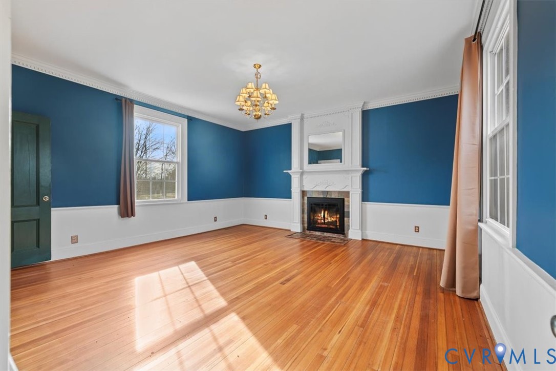 2297 Indian Oak Road Crewe, VA 23930 - Photo 20 of 49 a view of an empty room with a window and fireplace