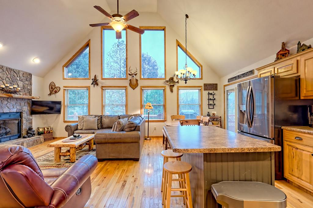 36 Prairie Crossing Murphy, NC 28906 - Photo 41 of 71 a living room with furniture a flat screen tv and a large window