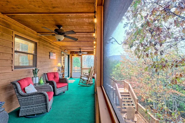 a street view from a garden