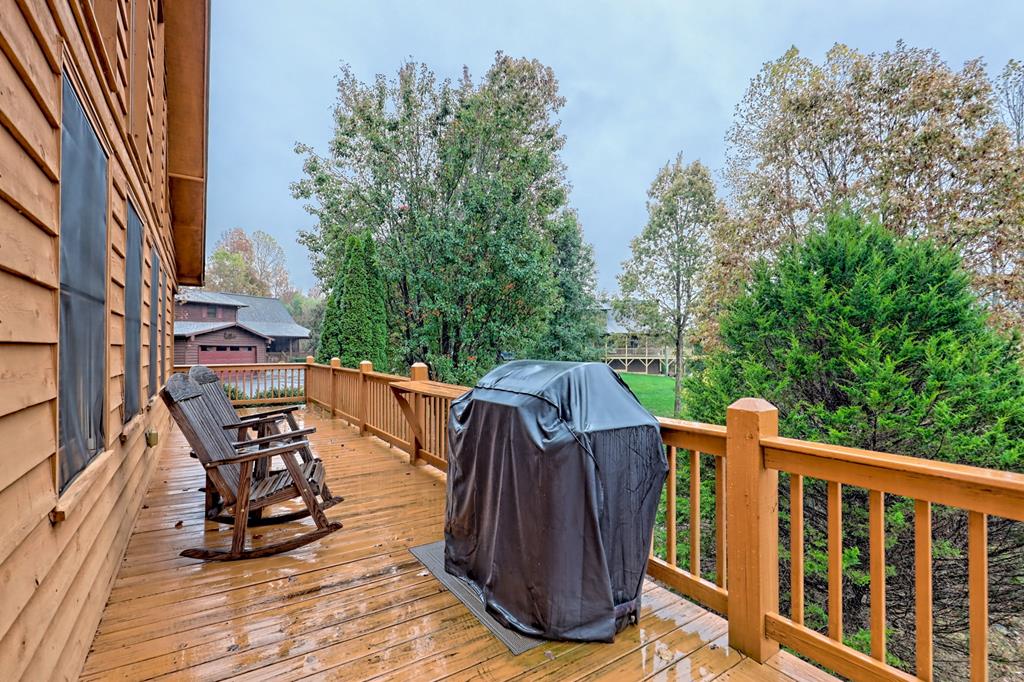 36 Prairie Crossing Murphy, NC 28906 - Photo 47 of 71 a view of balcony with wooden floor and outdoor seating