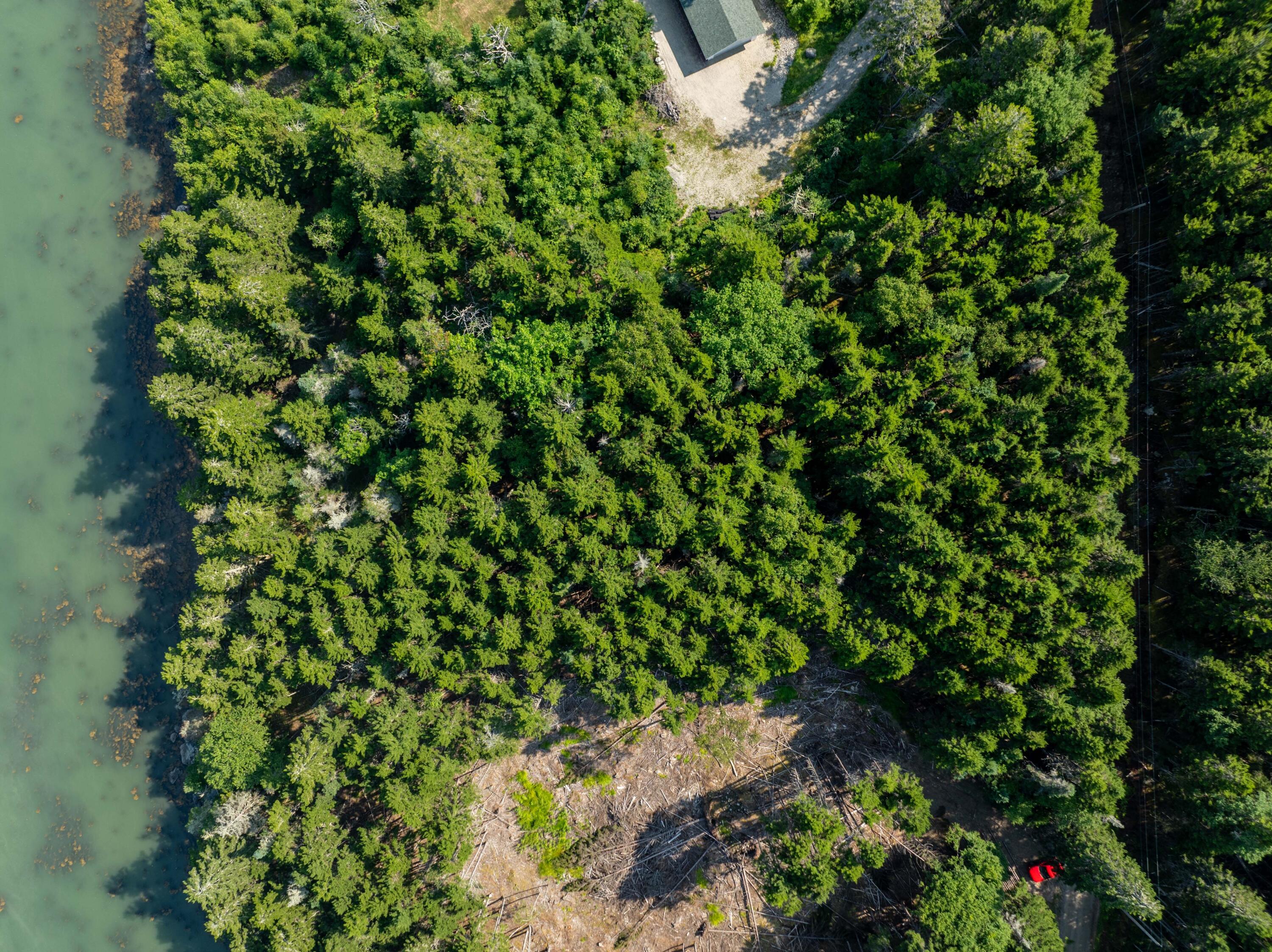 Lot #70 Chambers Point Road Roque Bluffs, ME 04654 - Photo 2 of 17 Lot Drone View