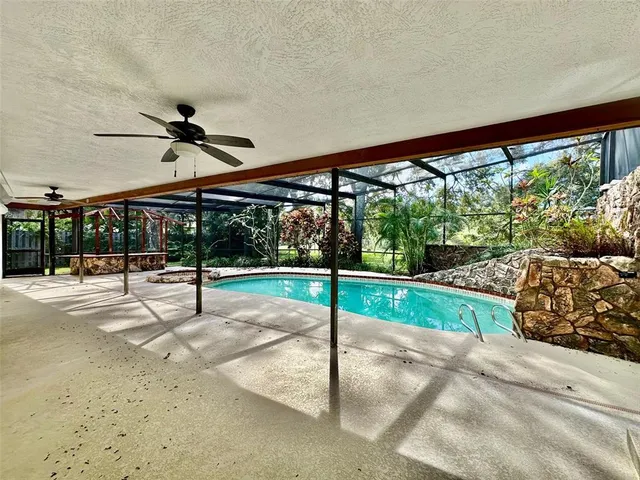 a view of a backyard with a garden