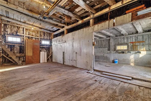 a view of storage and utility room