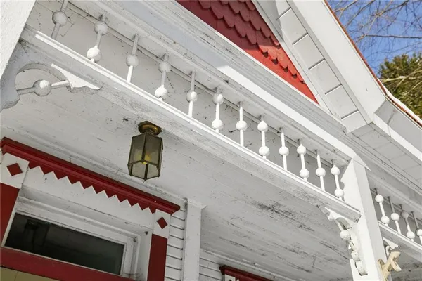 a front view of a building