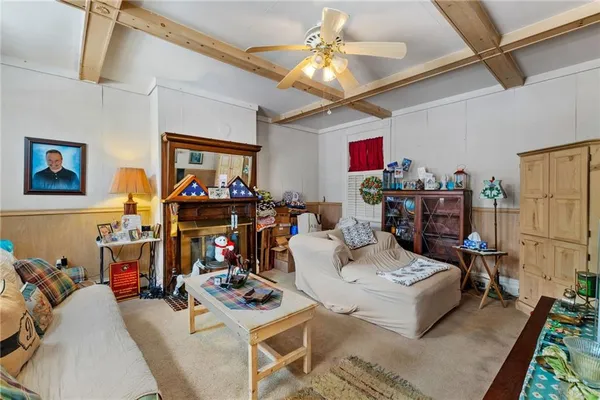 a view of a door with wooden floor