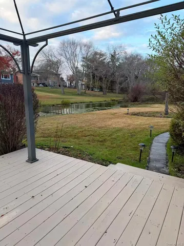 a view of a small yard