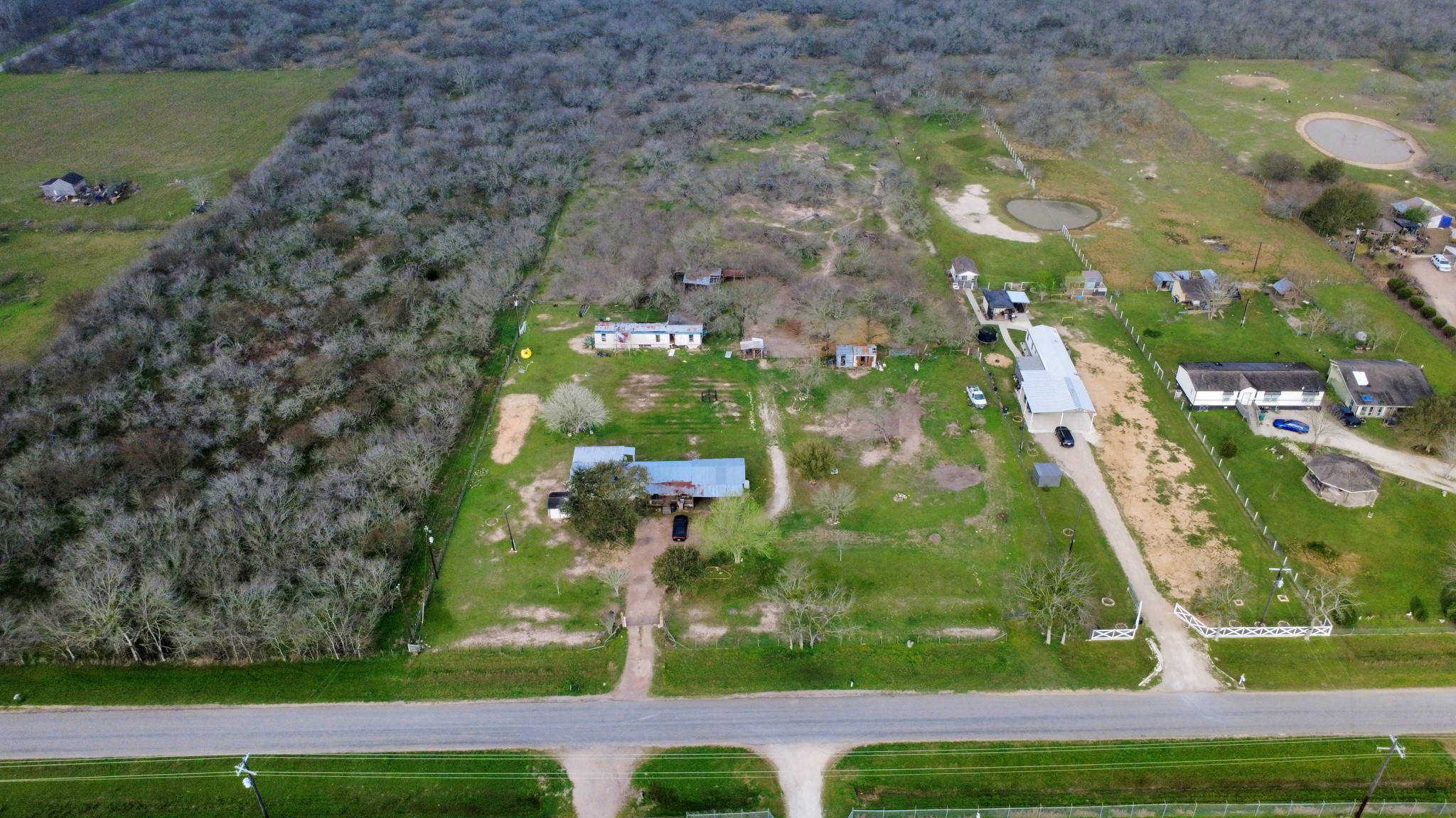 10571 Kerr Road Hempstead, TX 77445 - Photo 13 of 20 a backyard of a house with lots of green space