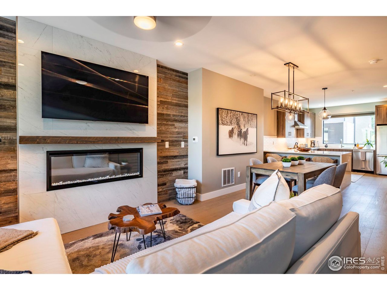 2465 Walnut Street, Unit 7 Boulder, CO 80302 - Photo 8 of 36 Living Room, Dining Area & Kitchen
