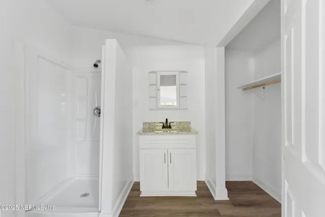 a view of an empty room