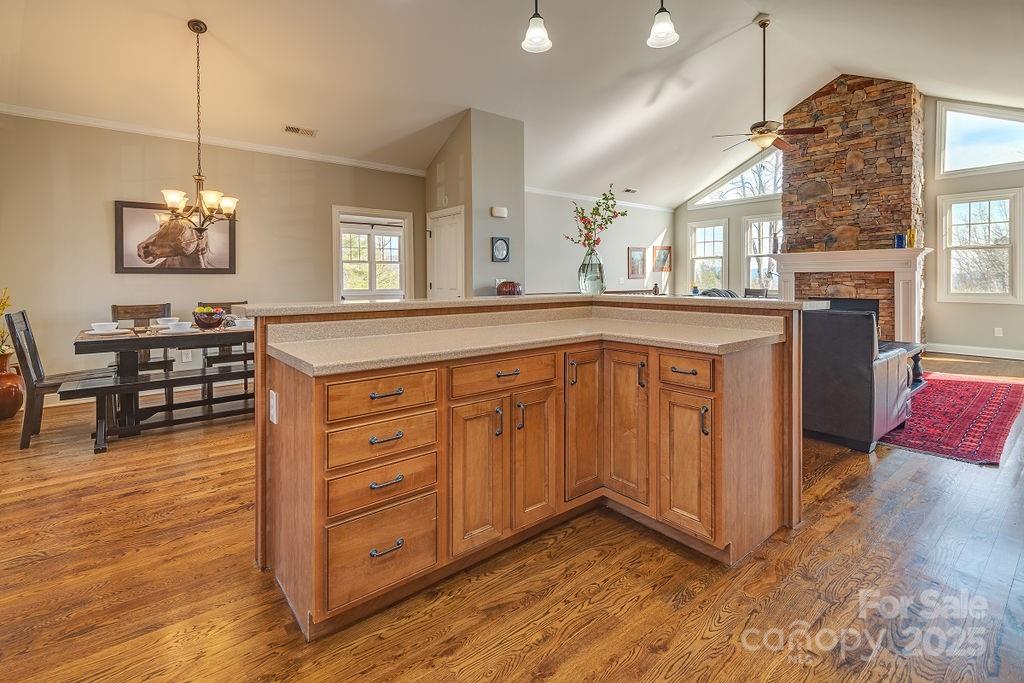 61 Buckle Ridge Weaverville, NC 28787 - Photo 12 of 42 a view of a kitchen with cabinets and wooden floor
