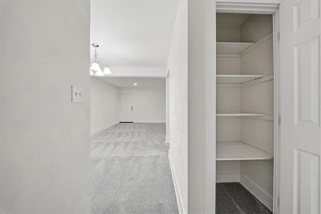 a view of an empty room