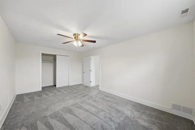 a view of an empty room