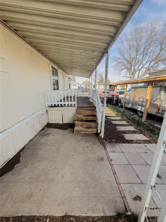 a view of a house with gym equipment