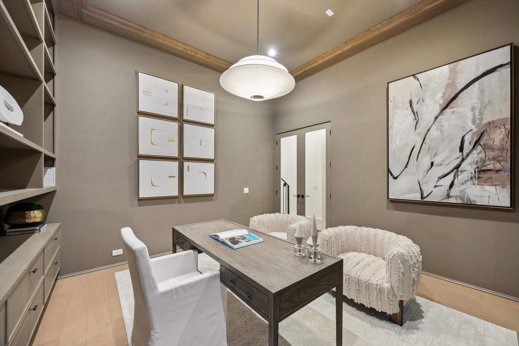 1656 Banks Street Houston, TX 77006 - Photo 6 of 31 a view of a dining room with furniture and chandelier