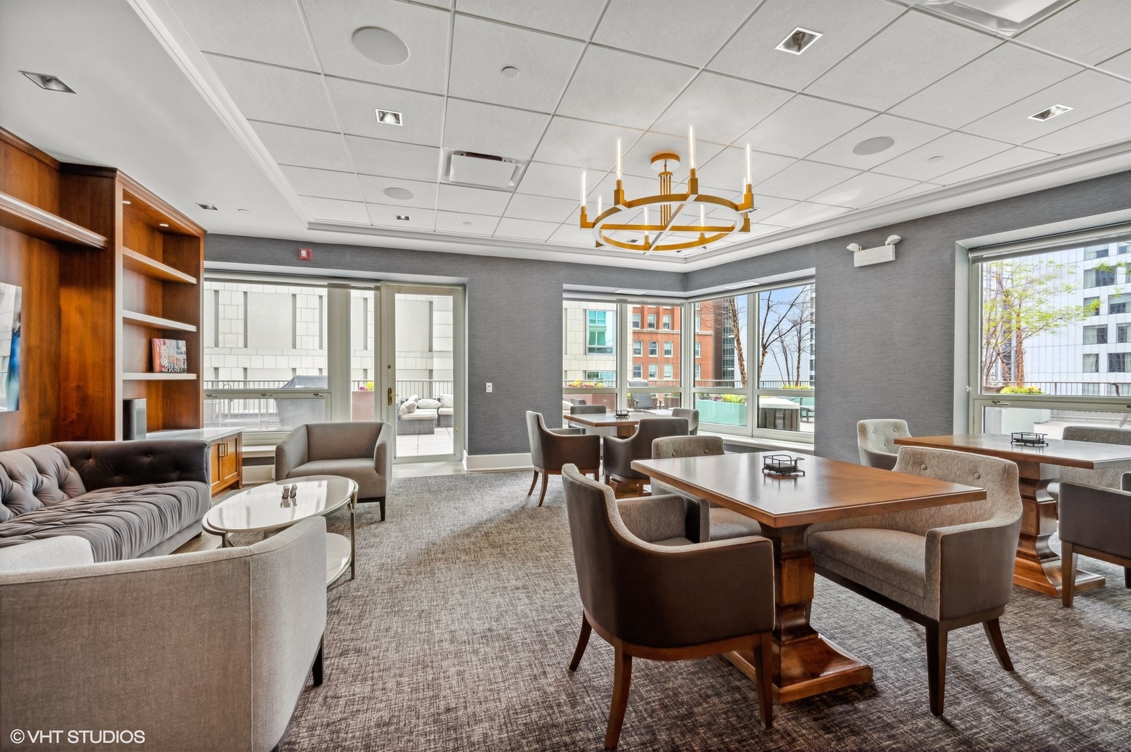57 East Delaware Place, Unit 1805 Chicago, IL 60611 - Photo 16 of 18 a view of a dining room with furniture window and outside view