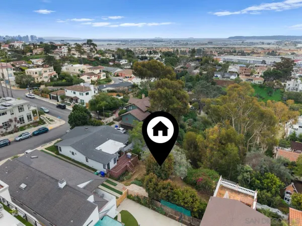 an aerial view of a