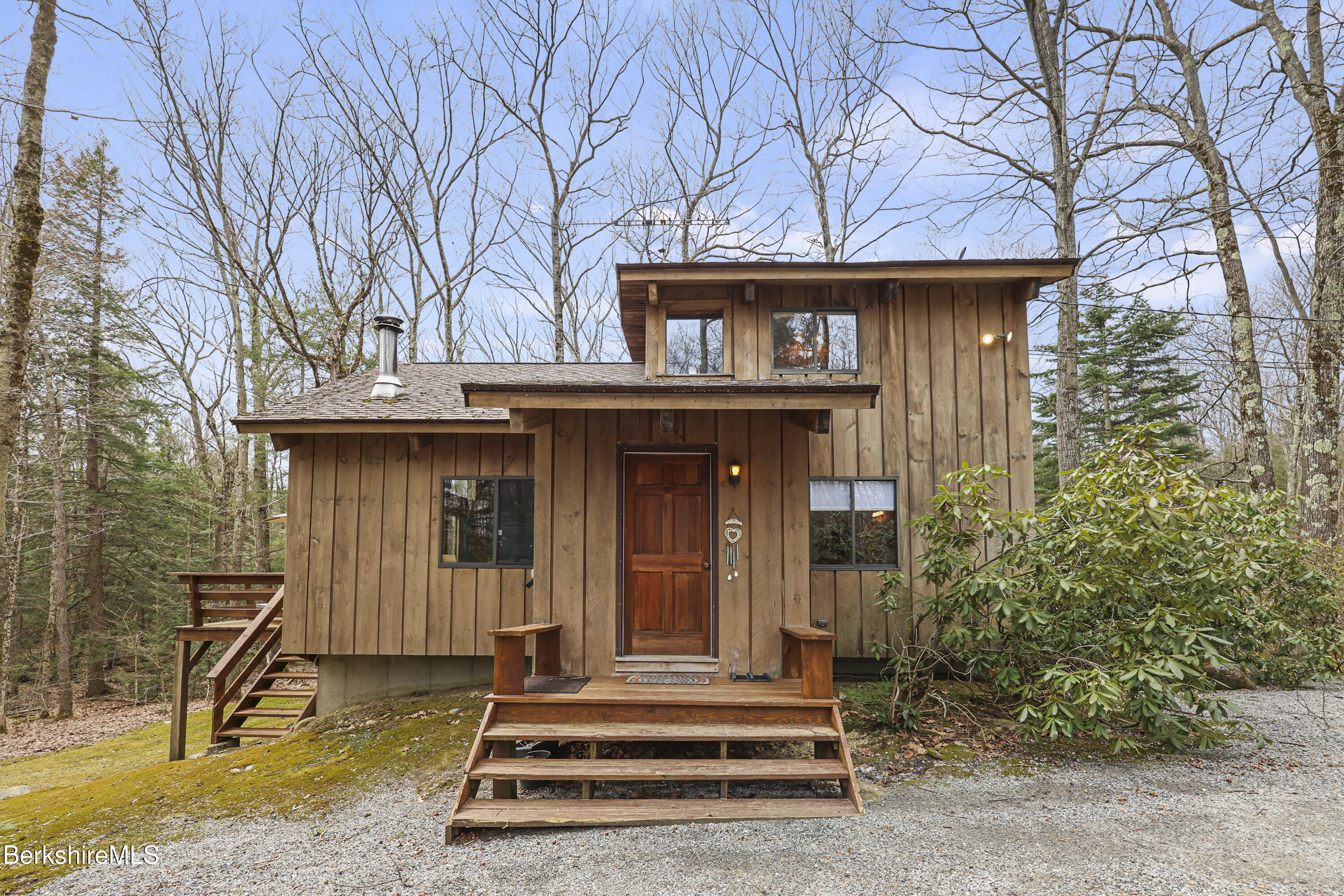 a front view of a house