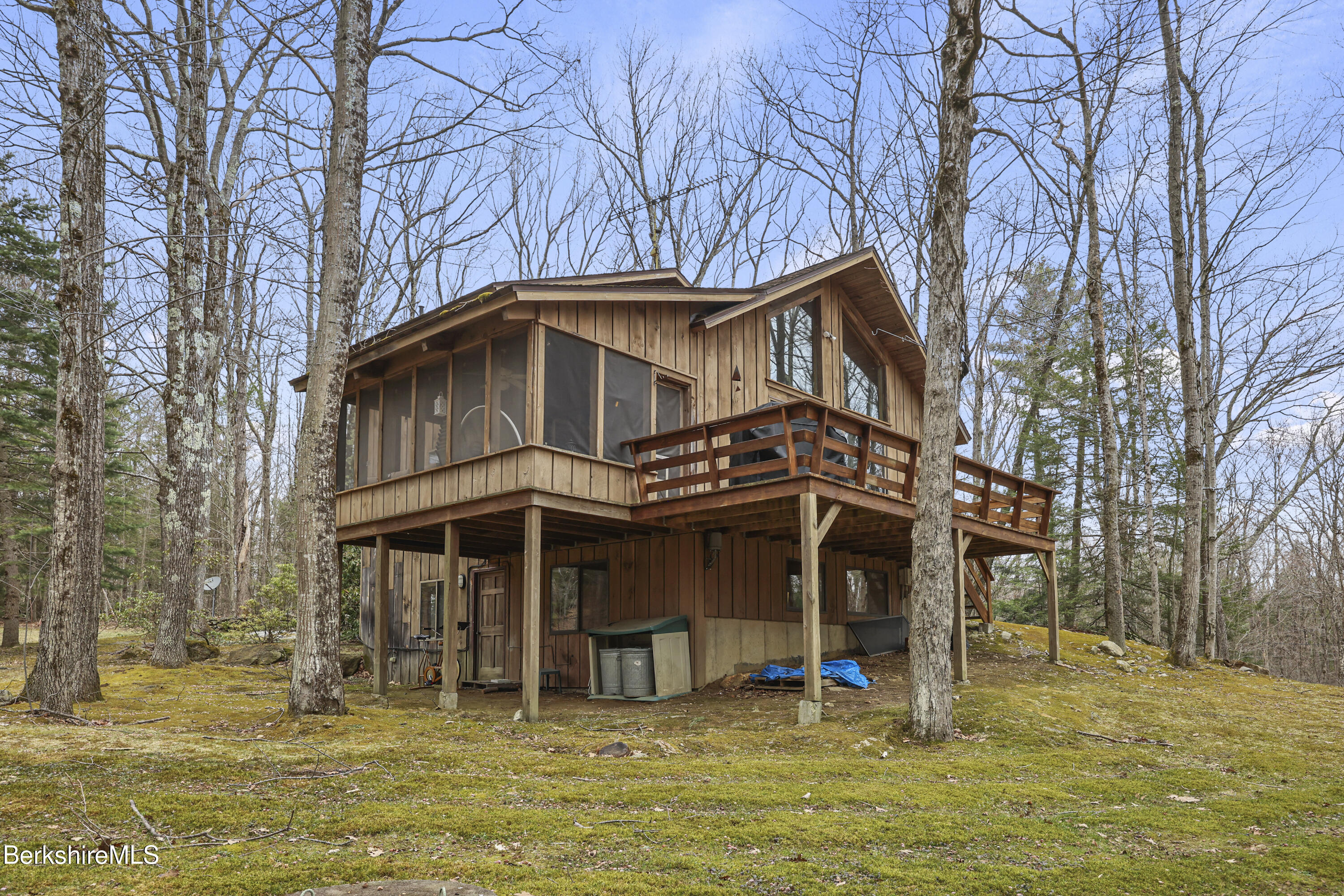 125 Town Hill Road Sandisfield, MA 01255 - Photo 36 of 42 a view of a house with a yard