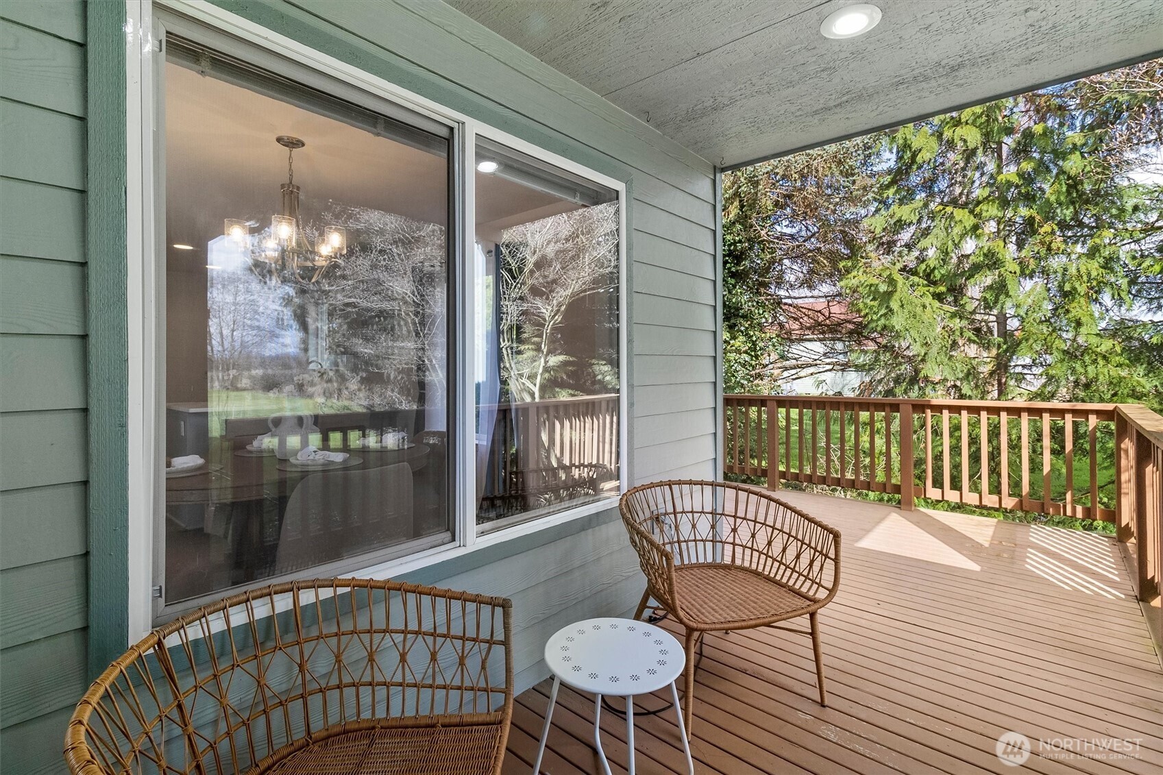 705 Finley Lane, Unit N2 La Conner, WA 98257 - Photo 27 of 38 a view of a balcony with furniture