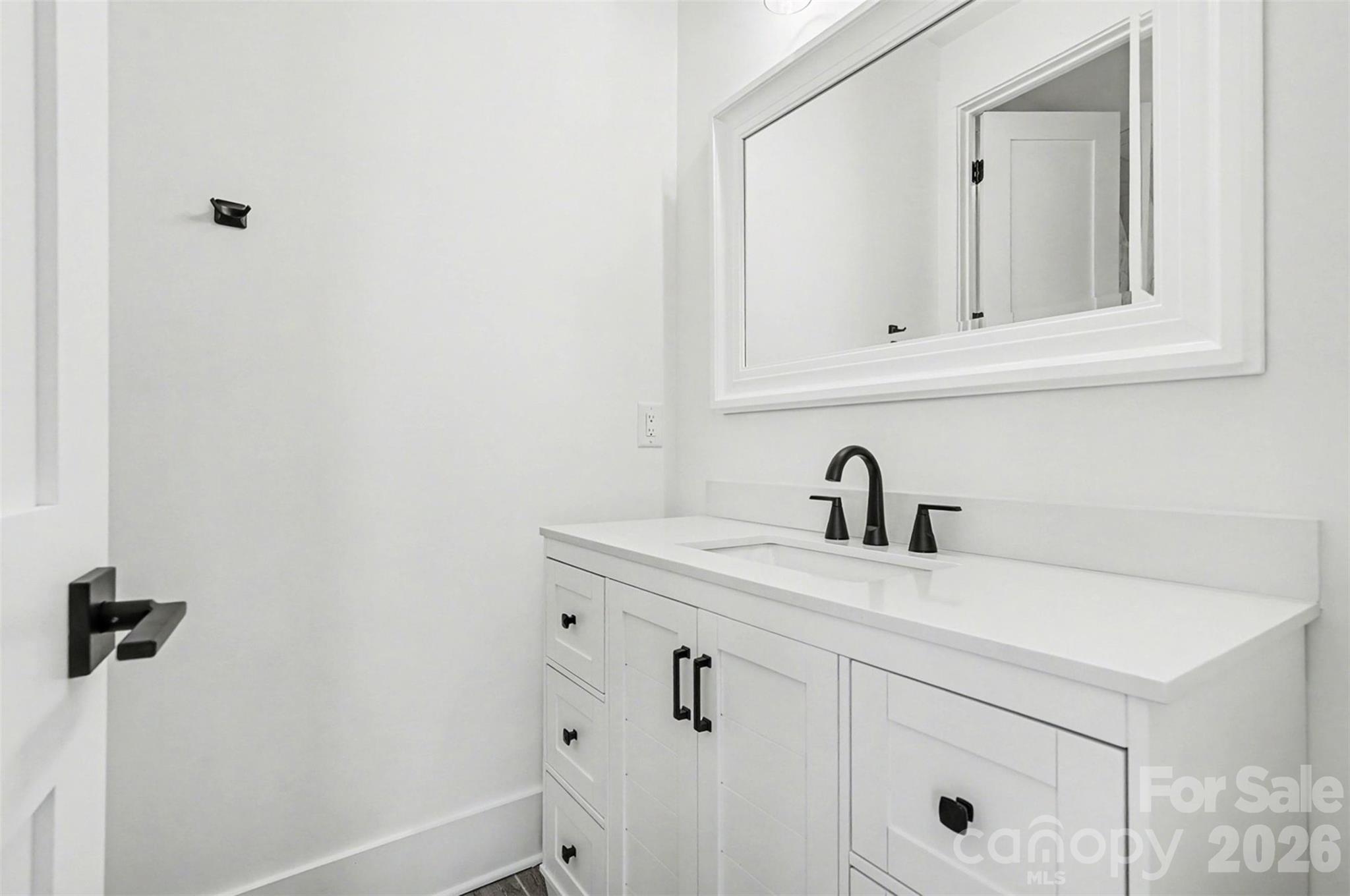 149 Shady Cove Road Troutman, NC 28166 - Photo 36 of 48 a view of a bathroom with sink and mirror
