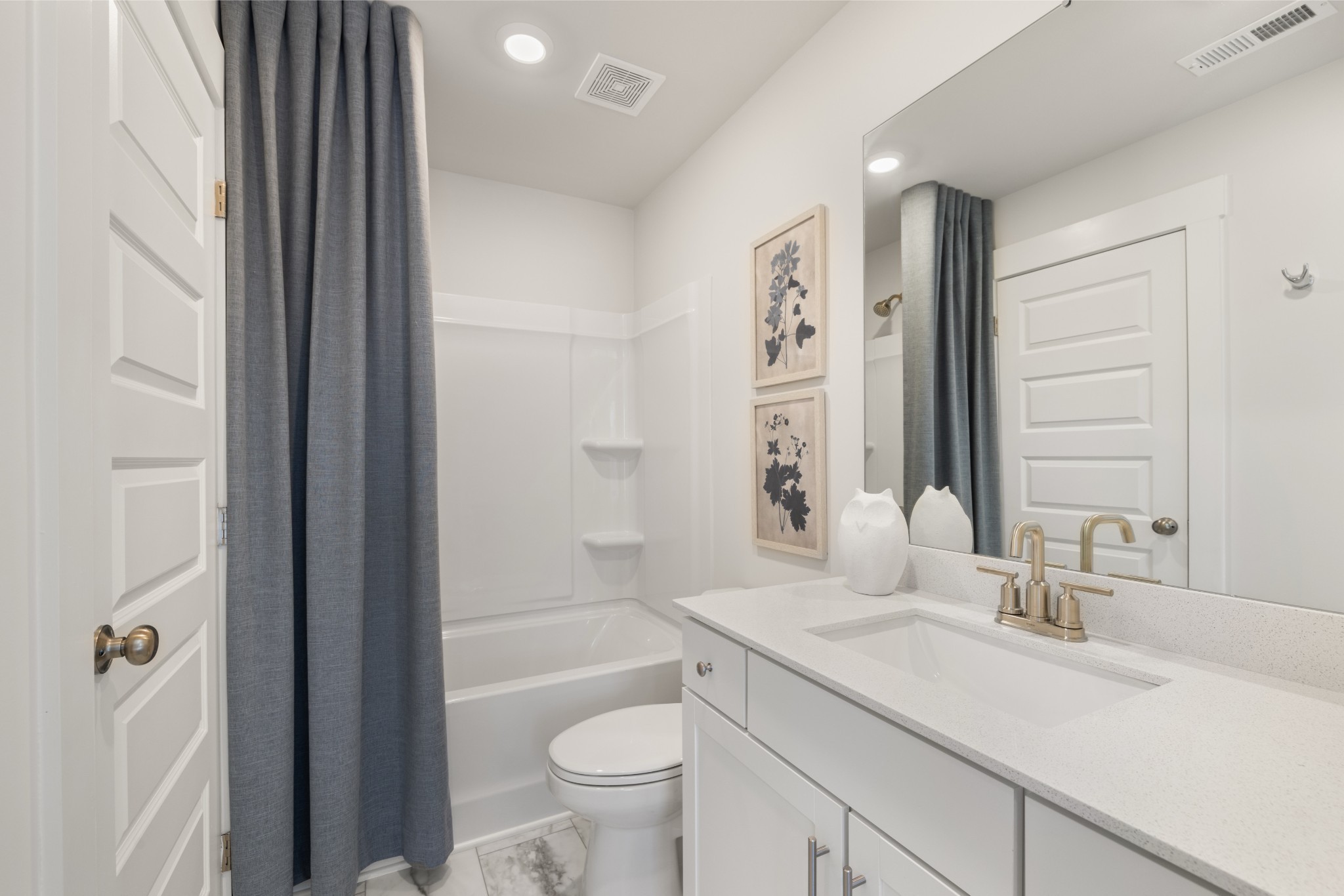 6364 North New Hope Road Hermitage, TN 37076 - Photo 48 of 56 a bathroom with a granite countertop sink toilet and shower