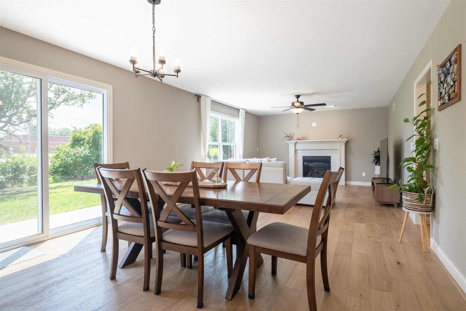 2512 Savanna Road Bloomington, IL 61705 - Photo 13 of 31 a view of a dining room with furniture window and wooden floor