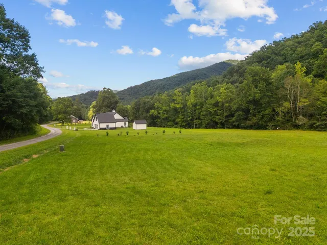 a view of outdoor space with mountain view