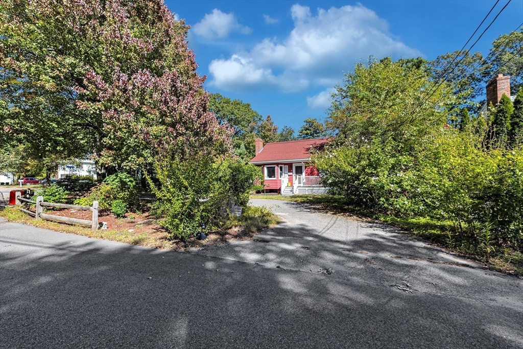 324 Central Avenue Dedham, MA 02026 - Photo 4 of 27 a view of a street with flower plants and a building