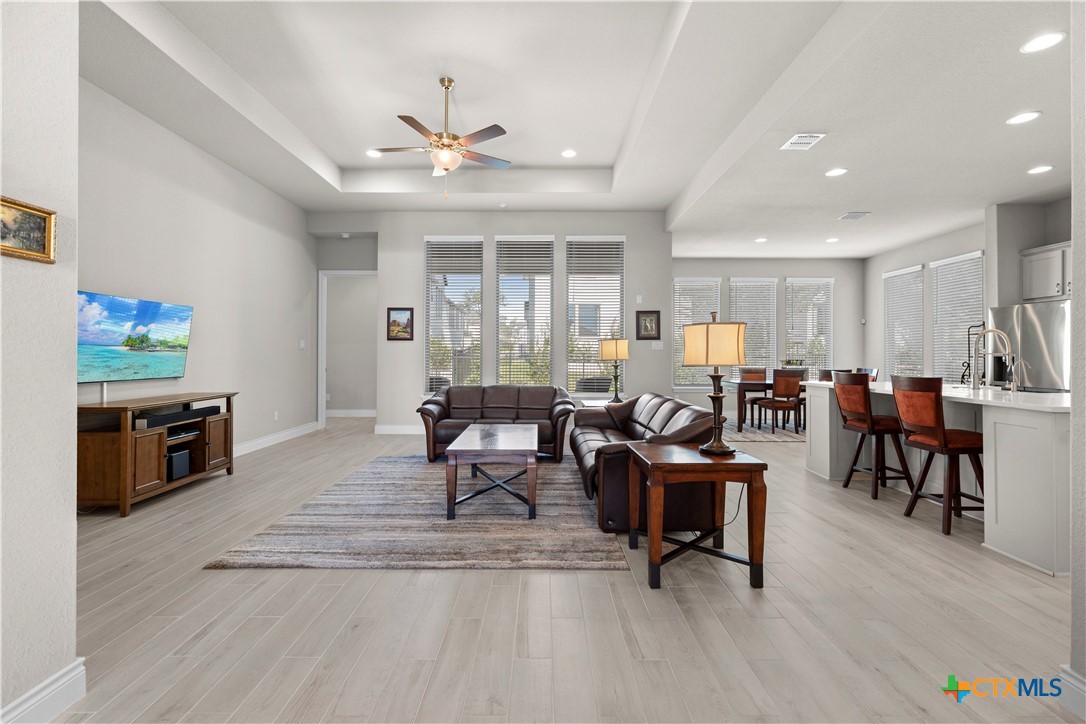 477 Vamanos Boerne, TX 78006 - Photo 7 of 29 a living room with furniture and a flat screen tv