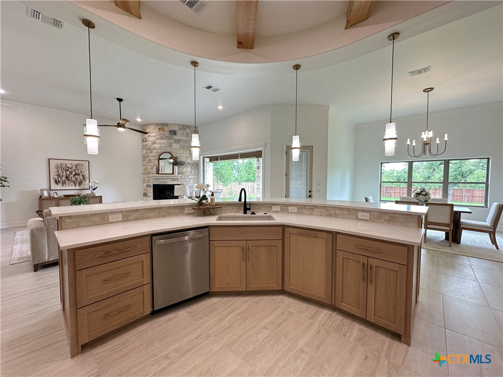 430 Dos Rios Drive Belton, TX 76513 - Photo 11 of 48 a large kitchen with lots of counter space and a sink