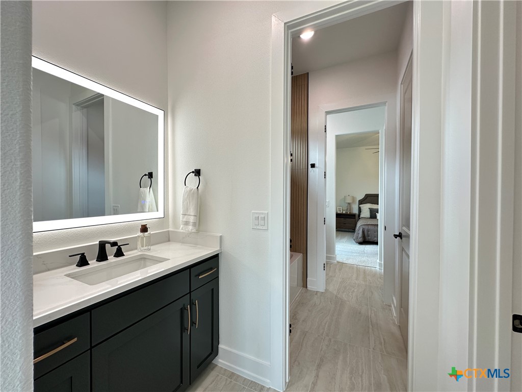 430 Dos Rios Drive Belton, TX 76513 - Photo 19 of 48 a en suite bathroom with a sink shower and a mirror