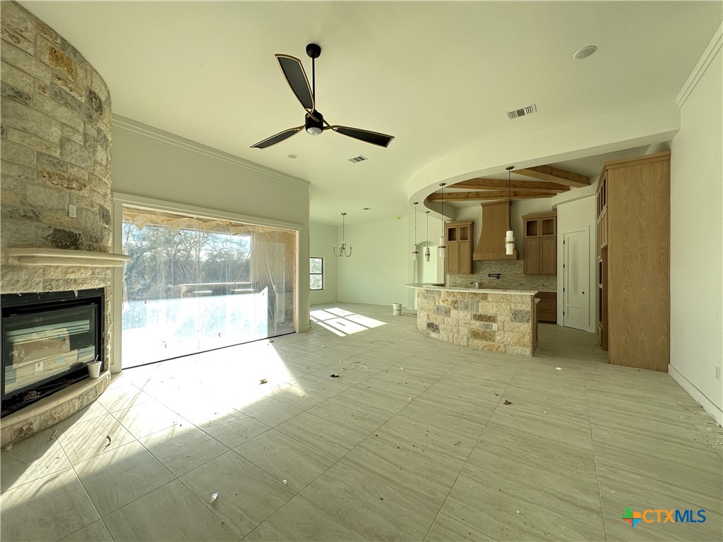 430 Dos Rios Drive Belton, TX 76513 - Photo 9 of 29 a view of a livingroom with furniture and a fireplace