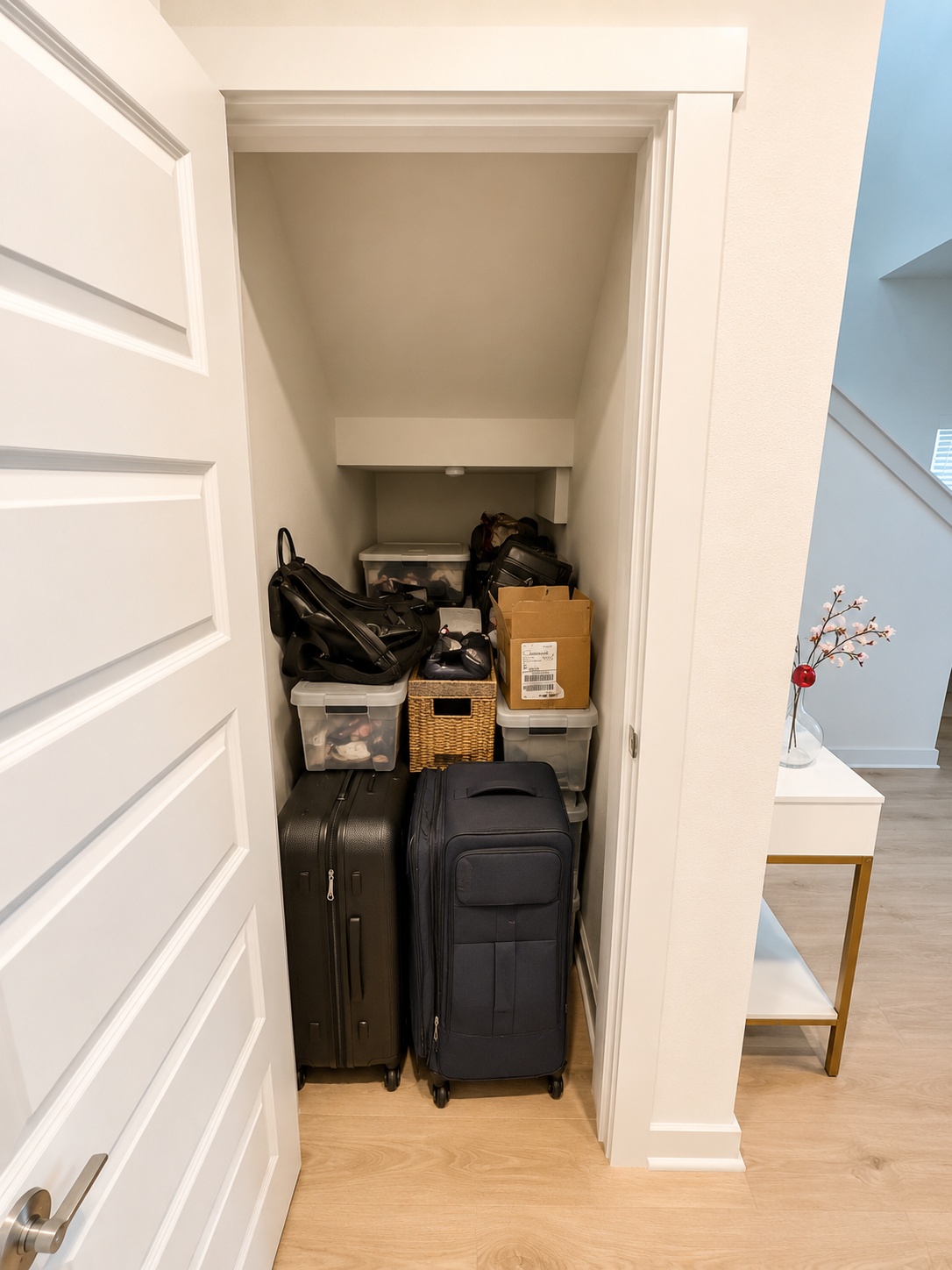 10924 Meris Lane Austin, TX 78754 - Photo 14 of 20 Under-stair storage area featuring integrated shelving