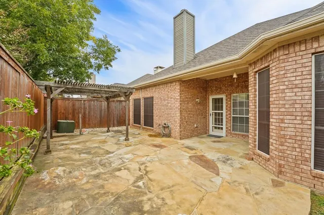 a backyard of a house