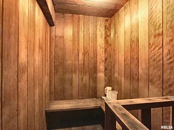 a view of wooden door