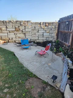 a view of outdoor space with seating space