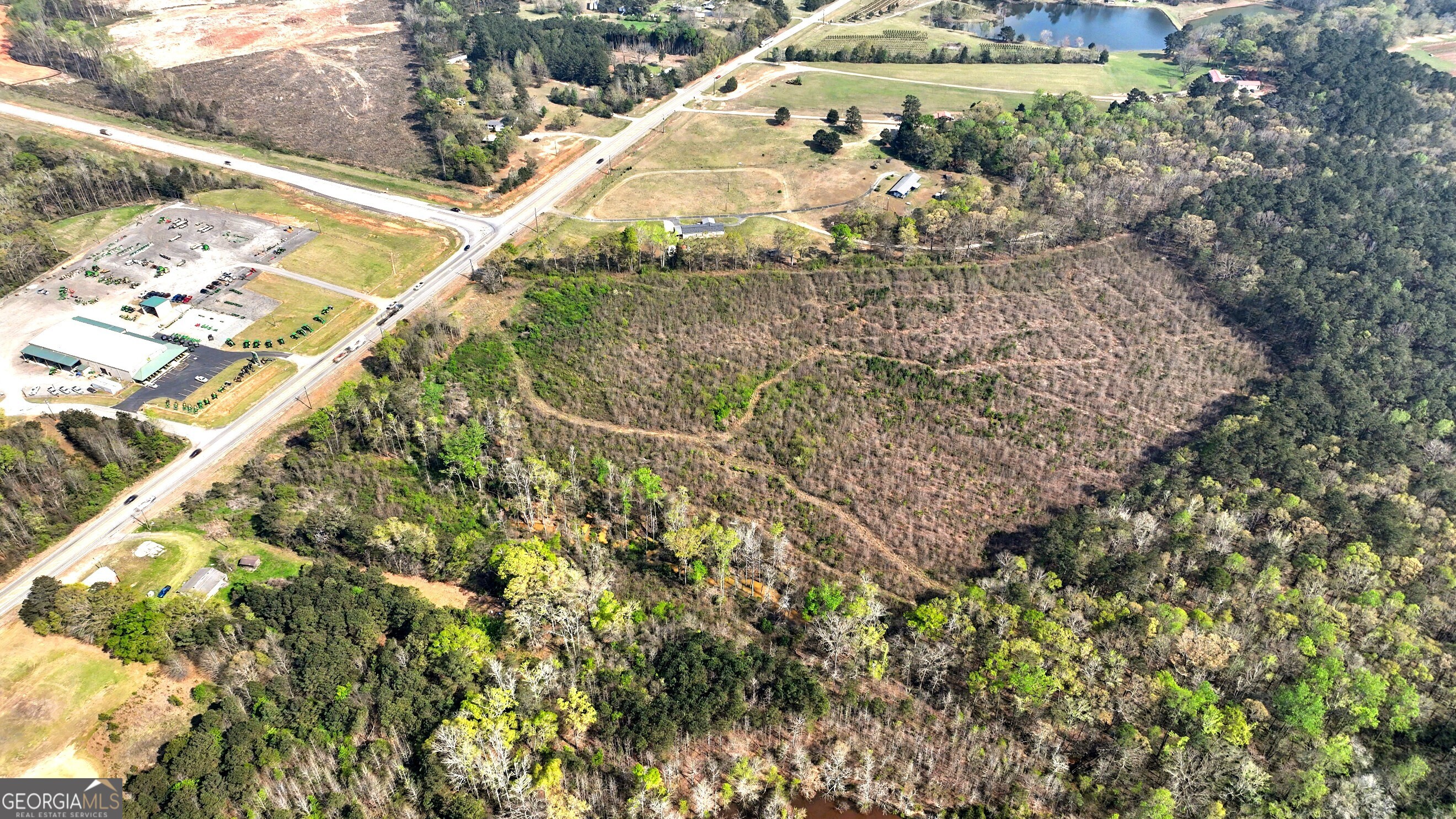 0 Highway 341 South Barnesville, GA 30204 - Photo 8 of 11 a view of a yard with plants and large trees
