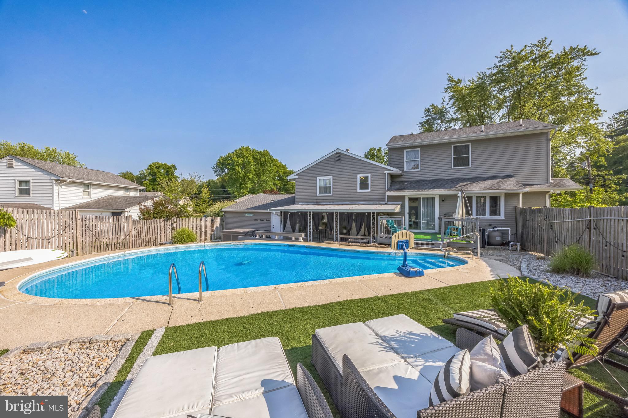 333 Farmdale Road Moorestown, NJ 08057 - Photo 45 of 45 a view of a house with pool and chairs