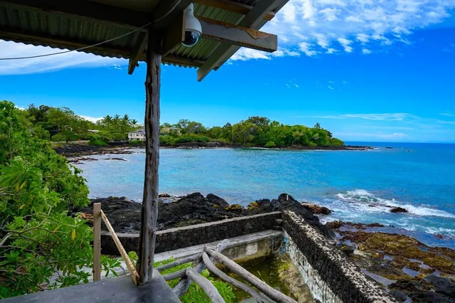 a view of a ocean from a balcony