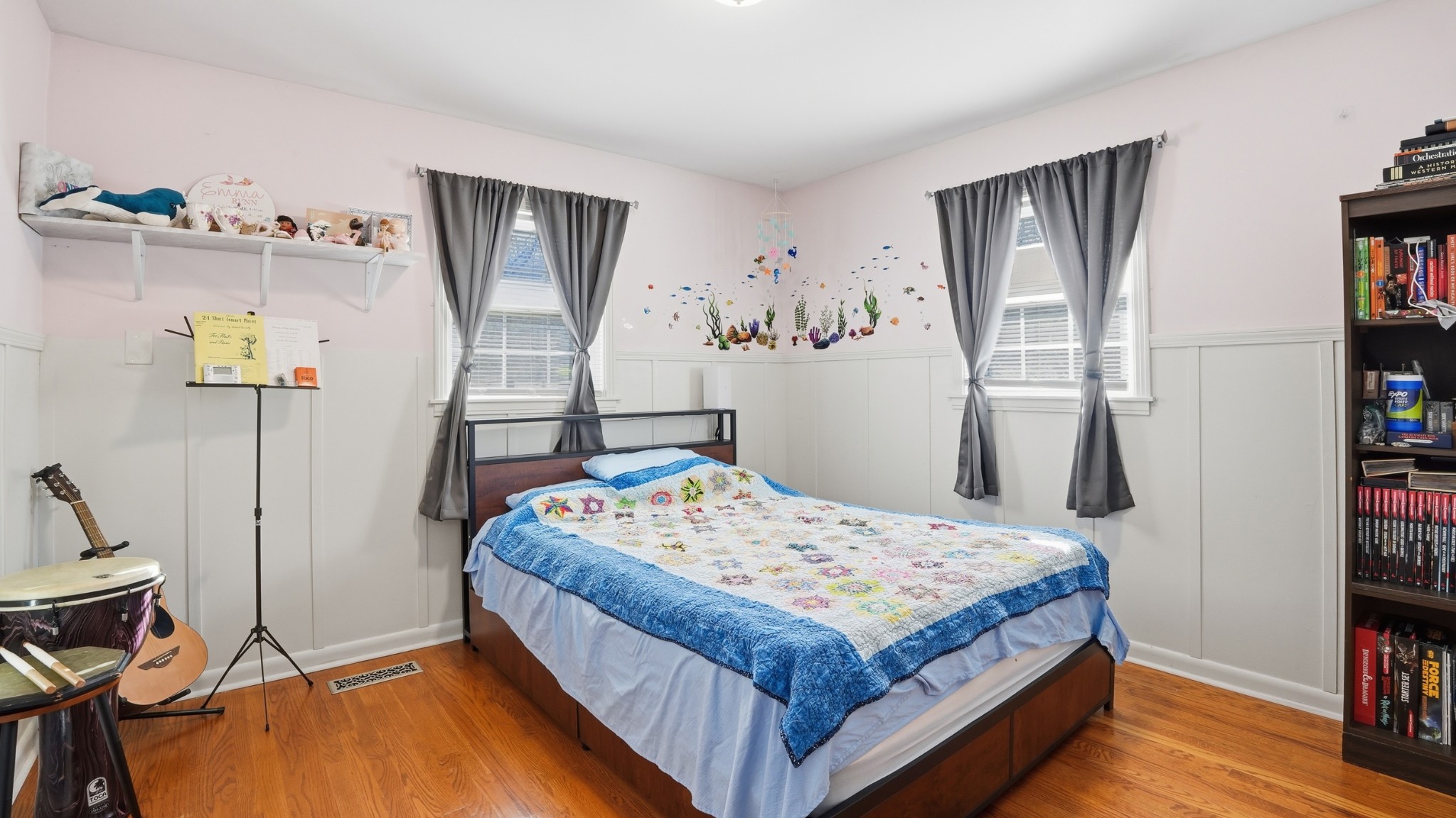 650 County Farm Road Murfreesboro, TN 37127 - Photo 21 of 45 a bedroom with a bed a dresser and book shelf