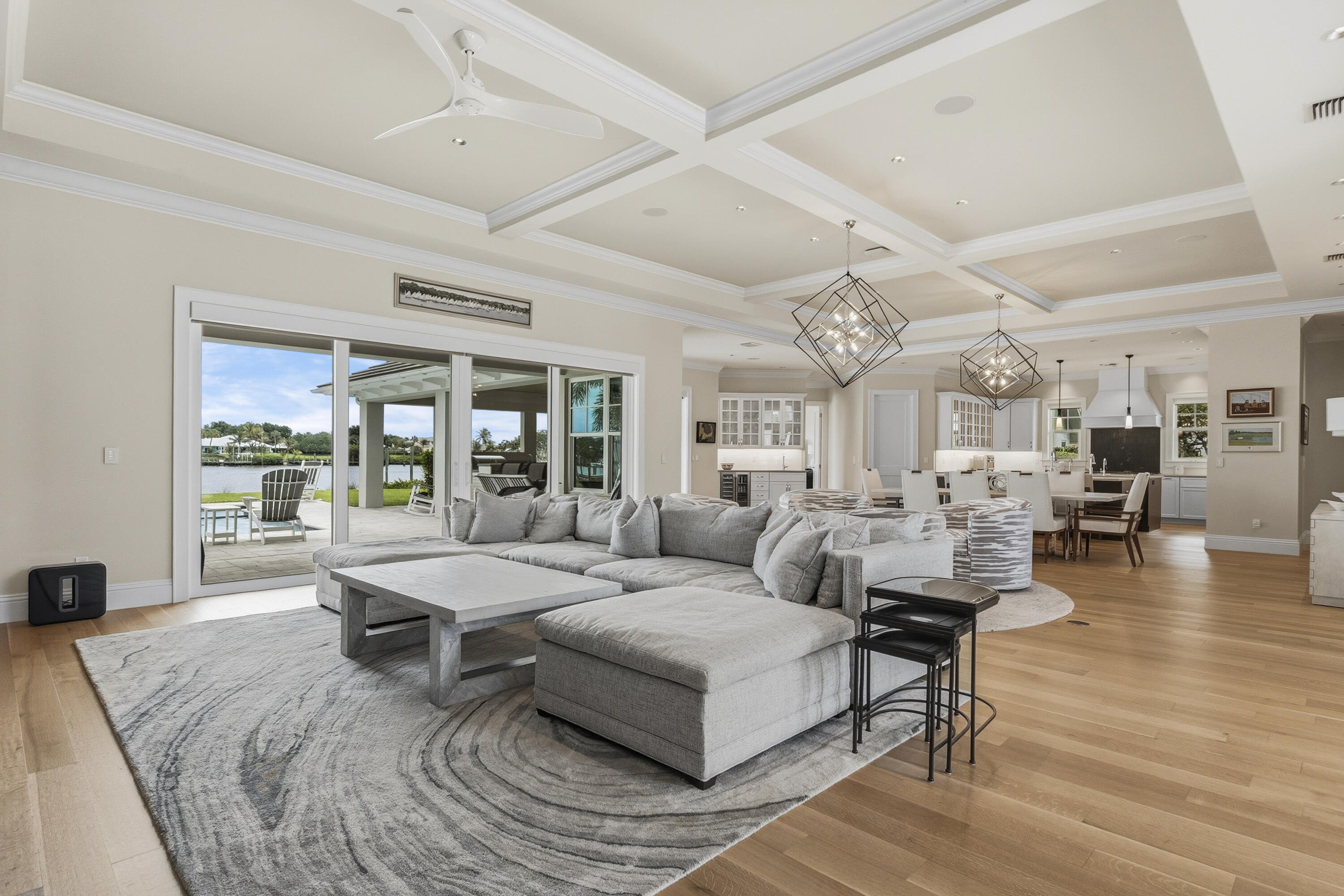 3973 Southeast Topsail Court Stuart, FL 34997 - Photo 5 of 38 a living room with furniture wooden floor and a large window