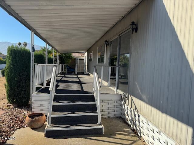 1500 Richmond Road, Unit 1 Santa Paula, CA 93060 - Photo 17 of 20 a view of a balcony with stairs and wooden floor