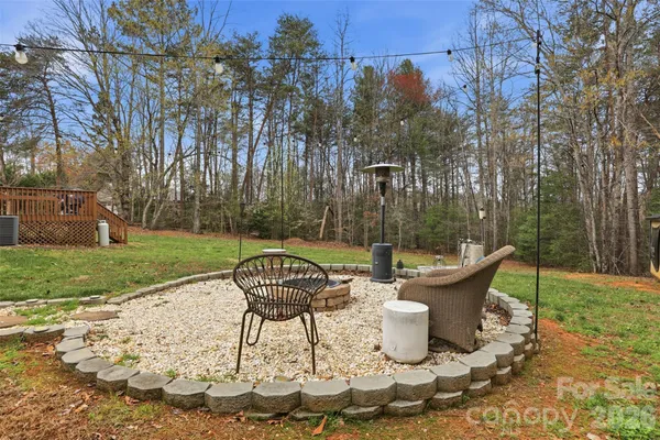 a outdoor view with a sitting space