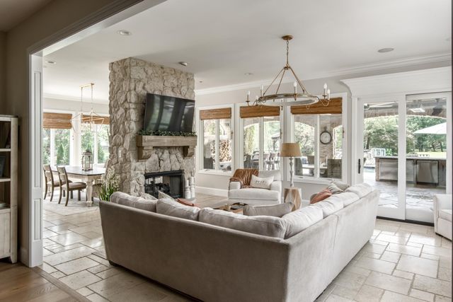 a bathroom with a sink and a shower