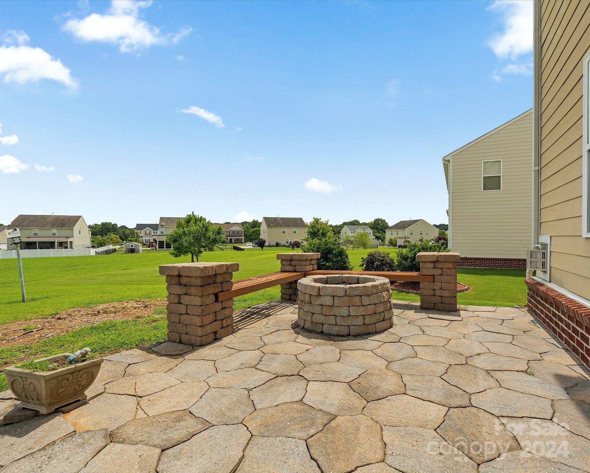 1010 Wellscroft Road Indian Trail, NC 28079 - Photo 18 of 19 a view of an outdoor sitting area with a fire pit