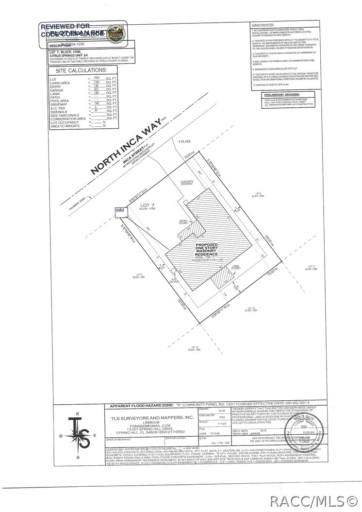 8465 North Inca Way Dunnellon, FL 34434 - Photo 4 of 7 Site Plan