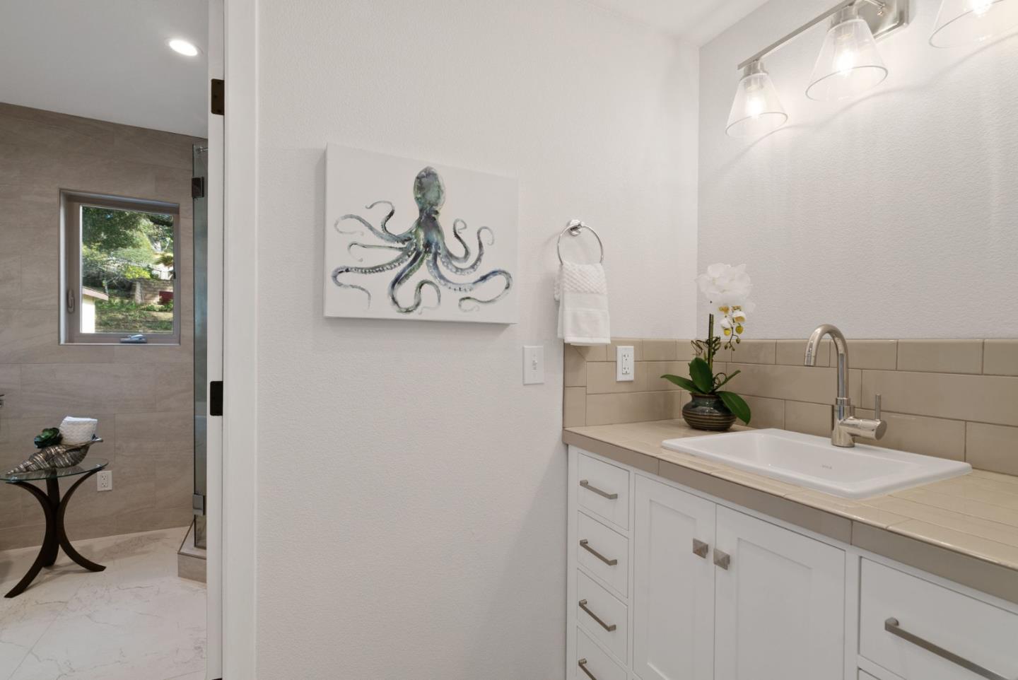 350 Sims Road Santa Cruz, CA 95060 - Photo 20 of 40 a bathroom with a sink and a mirror